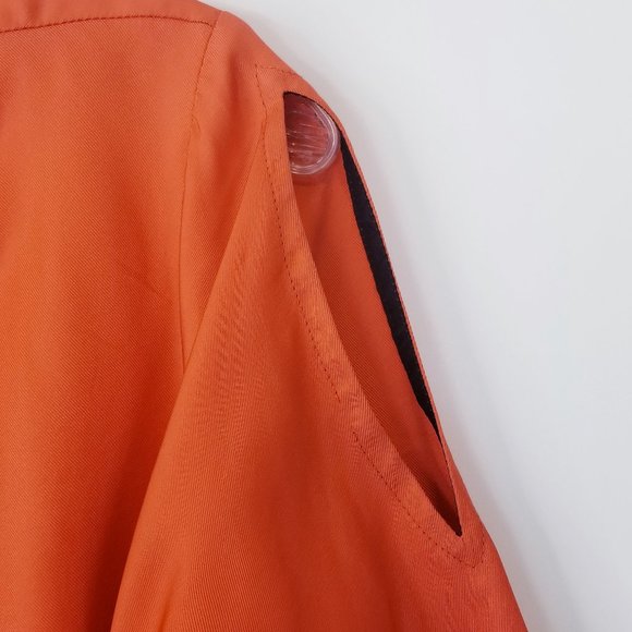 KAS New York 100% Silk Orange Embellished Tunic - Picture 11 of 13